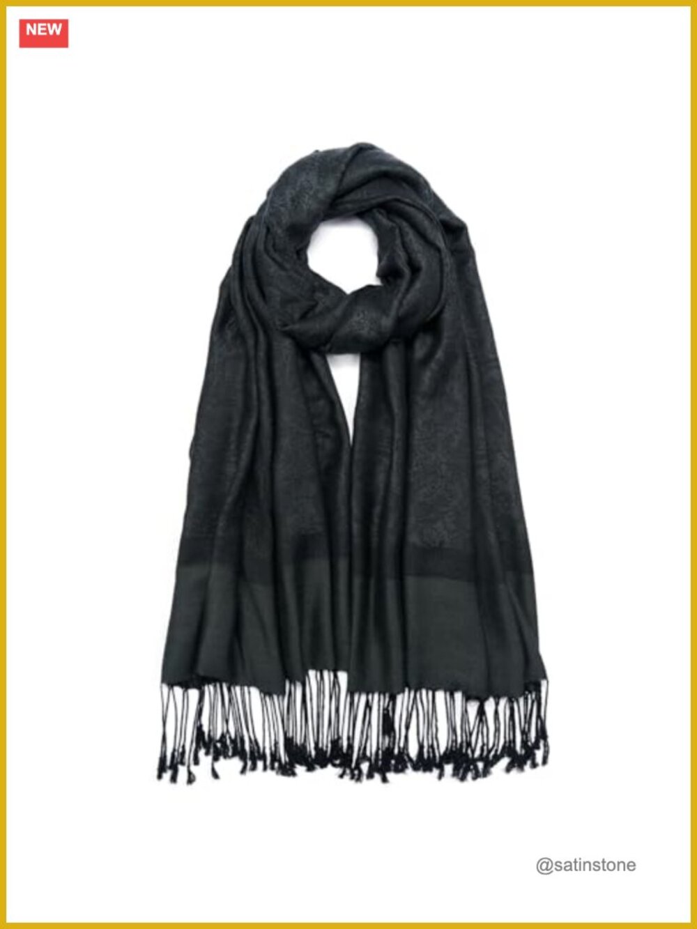 Paisley Pashmina Shawl Wrap Women Reversible Jacquard Scarf with Fringe Evening
